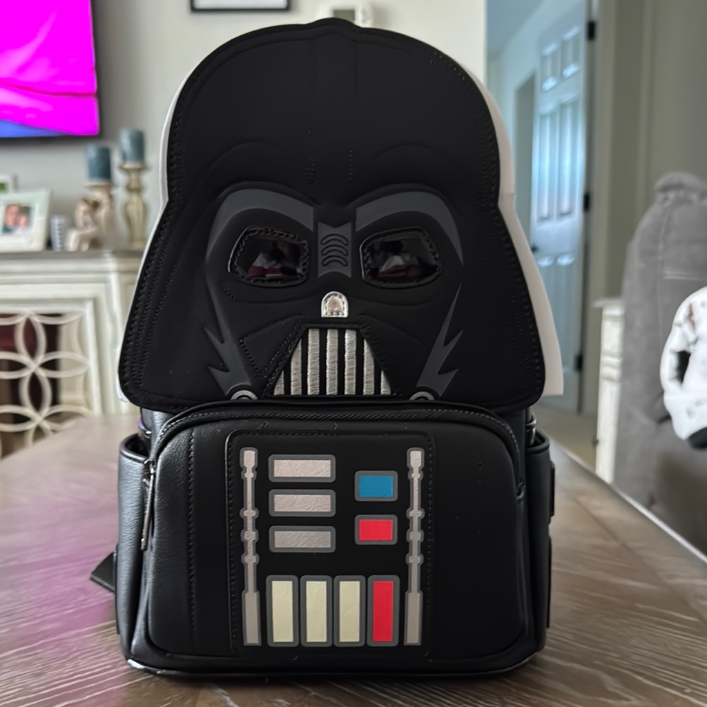 Loungefly Darth Vader Black Backpack Glow In The Dark